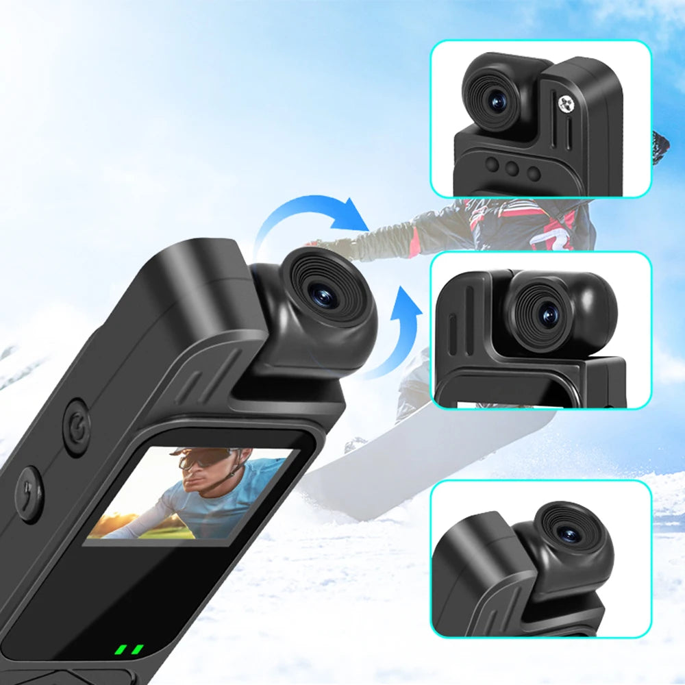 WatchLite™ Y9 Mini Body Camera – Videoregistratore portatile HD 1080P con visione notturna a infrarossi e obiettivo rotante a 180° 