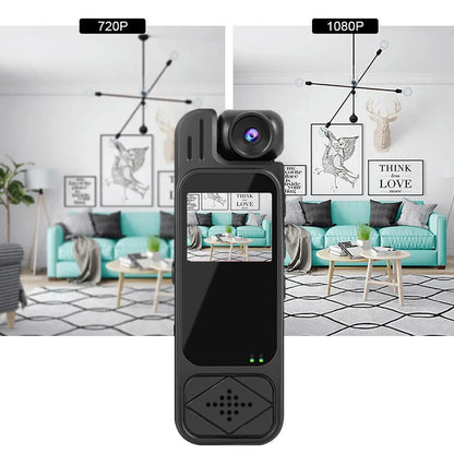 WatchLite™ Y9 Mini Body Camera – Videoregistratore portatile HD 1080P con visione notturna a infrarossi e obiettivo rotante a 180° 